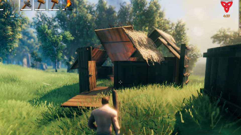 仮拠点を建築してみる